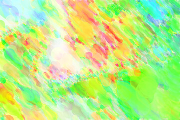 Contemporary art. Hand made painting. Modern artwork. Painting with brushstrokes of watercolor on surface. 2d illustration. Artistic background image. Abstract painting on canvas. Colorful texture.