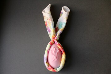 Easter eggs shaped candles. Soy wax blend hand-poured candles for easter decoration