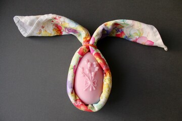 Easter eggs shaped candles. Soy wax blend hand-poured candles for easter decoration