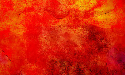 Grungy ink sketch on painting. Wild abstract illustration background. Creative colorful wallpaper. Intense moody wall art cover. Chaotic painting.