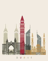 Dubai skyline poster