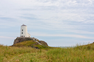 Fototapeta na wymiar Llanddwyn Island lighthouse, Wales, UK