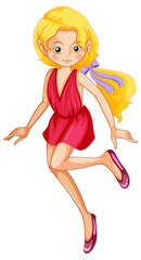 Beauty fairy on a white background