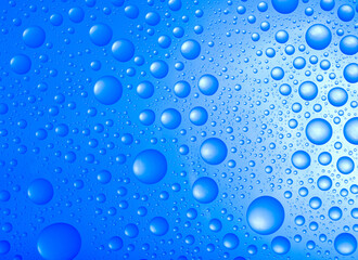 blue water drops background.