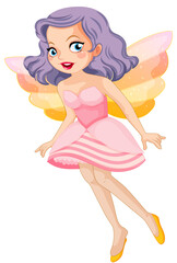 Fototapeta na wymiar Beauty fairy on a white background