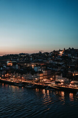 Fototapeta na wymiar Riveira, Porto at night