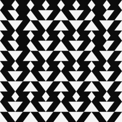 White diamonds and triangles. Vector seamless pattern of white rhombuses and triangles.