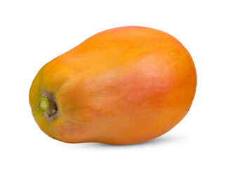 Papaya isolated on the white background