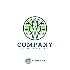Tree logo vector template, Creative Tree logo design concepts