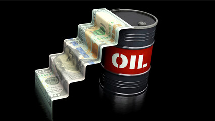 Petrodollar - Ölpreis steigt - obrazy, fototapety, plakaty