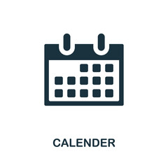 Calender icon. Simple element from kitchen collection. Creative Calender icon for web design, templates, infographics and more