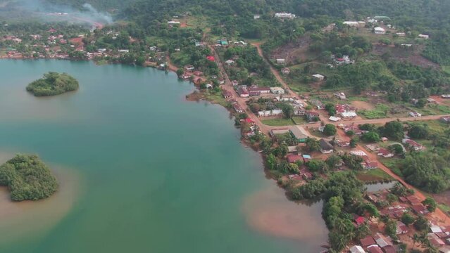 Aerial Landscape of Robertsport, Liberia