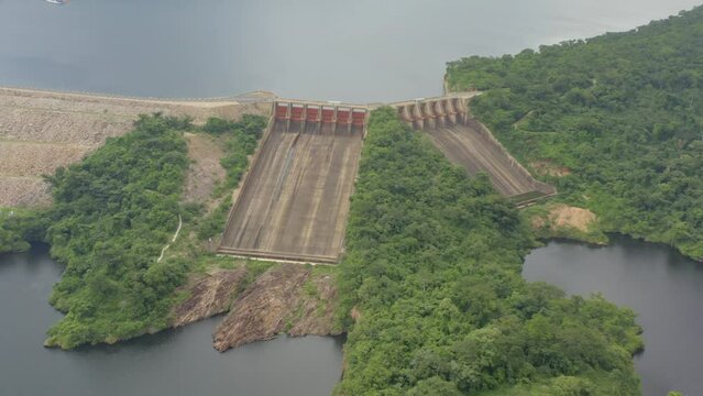 Akosombo dam spillage gates area