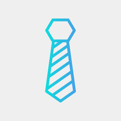 Necktie icon in gradient style, use for website mobile app presentation