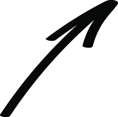 Arrow. Black and white. Vector clipart