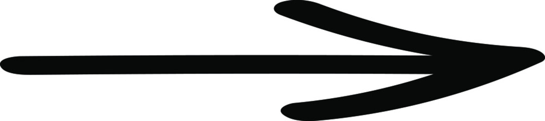 Obraz premium Arrow. Black and white. Vector clipart