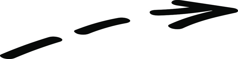 Arrow. Black and white. Vector clipart