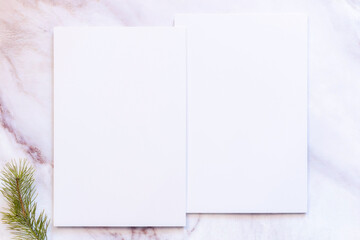 blank catalog, magazine, book template white sheets