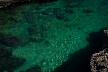 Fototapeta premium reef with crystal clear waters
