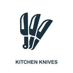 Kitchen Knives icon. Simple element from kitchen collection. Creative Kitchen Knives icon for web design, templates, infographics and more
