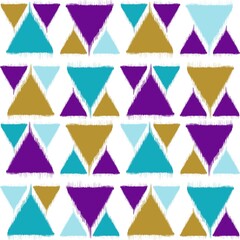 Seamless ethnic pattern with triangular shapes.