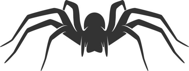 Spider Silhouette. Isolated Vector Animal Template for Logo Company, Icon, Symbol etc 