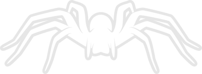 Spider Silhouette. Isolated Vector Animal Template for Logo Company, Icon, Symbol etc 