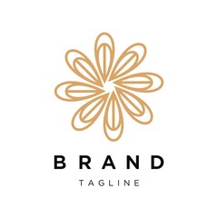 Premium Ornament Flower Logo design.