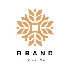Premium Ornament Flower Logo design.