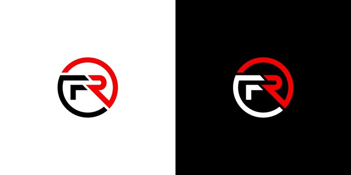 Sophisticated and modern letter FR initials logo design