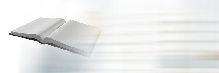 Close up view of open holy bible against grey background with copy space