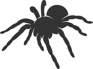 Tarantula Silhouette. Isolated Vector Animal Template for Logo Company, Icon, Symbol etc