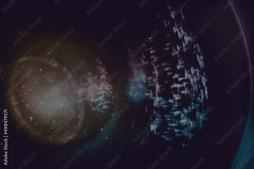 Aufkleber Close up beautiful camera lens. Background pattern for design. Macro  photography view. Close-up of pixel..