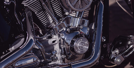 Fototapeta premium Motorcycles and accessories