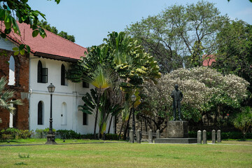 Fototapeta na wymiar Fort Santiago in Intramuros, Manila, Philippines. The defense fortress is located in Intramuros, the walled city of Manila.
