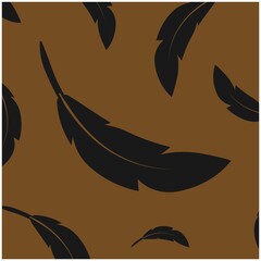 scattered feather background vektor