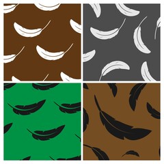 Obraz premium scattered feather background vektor