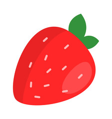 Strawberry fruit icon. Vector illustration