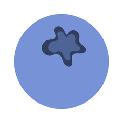 Blueberry food icon. Vector illustration