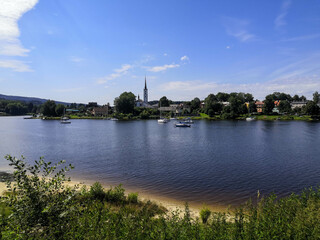 magical landscapes from the lipno dam in the bohemian forest czech republic,Europe