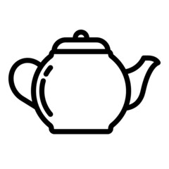Teapot   Flat Icon Isolated On White Background
