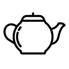 Teapot   Flat Icon Isolated On White Background