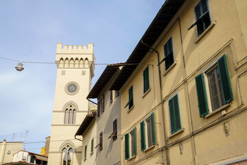 Fototapeta na wymiar Historic buildings in Pistoia, Tuscany