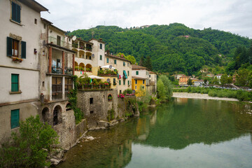 Fototapeta na wymiar Bagni di Lucca, Tuscany, Italy