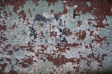 Rusty stained and marked stone wall for texture or background
