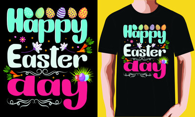 Happy Easter day t-shirt design