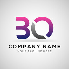 BO Logo Template Design. Creative Letter BO Modern Business Logo Vector Template .