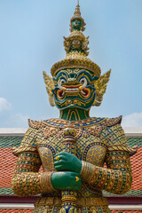 Figure of a demon in a palace in Bangkok.