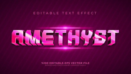 3d crystal editable text effect