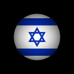 Country Israel. Israel flag. Vector illustration.